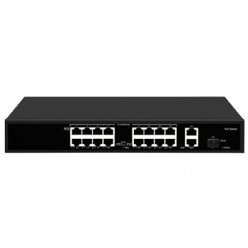 16-Port 100Mbps and 3-Port Gigabit PoE Switch