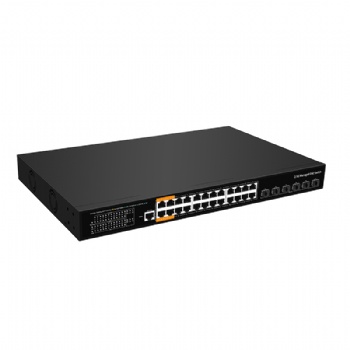 24-Port 2.5G and 6-Port 10G SFP+ Managed PoE Switch