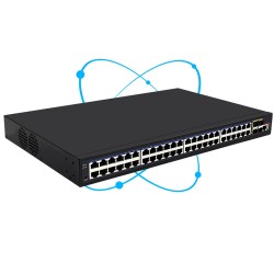 52 Port 10G Uplink 48 Port Gigabit Layer 3 Managed Ethernet PoE Switch