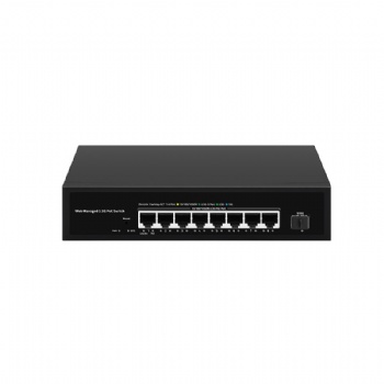 8-Port 2.5G and 1-Port 10G SFP+ Web Managed PoE Switch